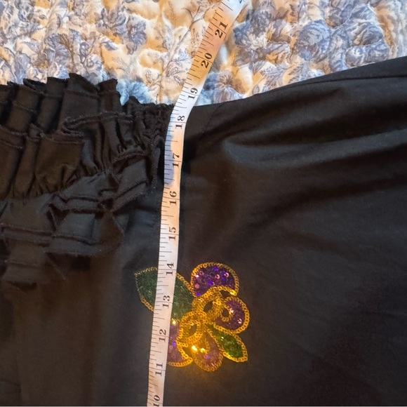 Peach Love California Black Mardi Gras Dress - Picture 5 of 7